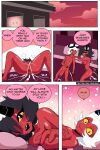 carliabot comic helluva_boss imp millie_(helluva_boss) moxxie_(helluva_boss) moxxie_and_millie_(comic) page red_skin vivienne_medrano vivziepop