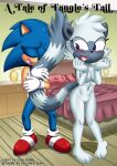  1boy 1girl a_tale_of_tangle's_tail_(comic) anthro bbmbbf bed blush breasts comic cover_page male male/female mobian_(species) mobius_unleashed nude palcomix pillow pussy sega sonic_the_hedgehog sonic_the_hedgehog_(series) tangle_the_lemur 
