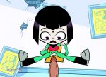  1boy 1girl accurate_art_style big_penis black_hair breast_expansion cartoon_network cosplay dc dc_comics faceless_male female forehead_jewel goth goth_girl lilac_eyes male otakusedits rachel_roth raven_(dc) robin robin_(cosplay) robin_(dc) robin_(dc)_(cosplay) shocked_expression spread_legs tagme teen_titans teen_titans_go warner_brothers 