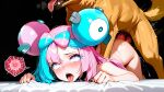  ahegao ai_generated canine_penis dog dog_penis doggy_position feral_on_female iono_(pokemon) pokemon pokemon_(game) tongue_out 