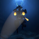  1girl abs aquaphilia big_breasts breasts bubbles drowning female luigi13ro mblaze mewtwo nintendo nipples pokemon pokemon_(species) puffy_cheeks pussy shadow_mewtwo temple underwater zantzusui 