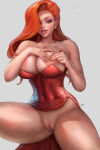  1girl big_breasts blimaxxx breast_grab breast_press breast_squeeze bubble_butt cleavage disney disney_channel green_eyes horny inviting_to_sex jessica_rabbit looking_at_viewer naked_female nude nude nude_female pose red_hair shaved_pussy sitting spread_legs teasing thick_thighs undressing who_framed_roger_rabbit 