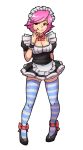 akairiot big_breasts breasts cleavage doubutsu_no_mori maid maid_apron maid_headdress nintendo villager_(doubutsu_no_mori) yandere