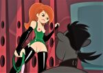 breasts corset erect_nipples gloves kim_possible kimberly_ann_possible pvc shaved_pussy stockings thighs