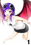  bat_wings big_breasts blue_hair breasts corruption demon_girl femsub glowing_eyes goggles goggles_on_head open_mouth ramona_flowers scott_pilgrim scott_pilgrim_vs_the_world short_hair vahn_yourdoom wings 