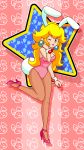  big_breasts breasts bunny_ears bunny_girl bunny_tail bunnysuit pantyhose princess_peach sergevirusx super_mario_bros. 