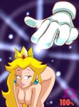  andersonicth ass bent_over big_ass big_breasts blonde_hair blue_eyes breasts crazy_hand nintendo nipples nude princess_peach smile super_mario_bros. super_smash_bros. 