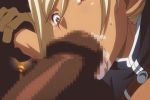 1girl animated blonde_hair censored cloe cloe_(kuroinu) dark-skinned_male deepthroat elf fellatio forced gif hair hand_on_head hentai hetero kuroinu_~kedakaki_seijo_wa_hakudaku_ni_somaru~ long_pointy_ears male/female oral penis pointy_ears red_eyes