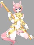 1girl 2016 anthro blue_eyes bow bridle carasel_pole equine furry garter_belt garter_straps hair horn horse humanoid_penis kneel male mammal niis nude penis pink_hair pole pony testicles unicorn