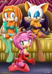 3girls amy_rose animal_ears ass bbmbbf bed big_breasts blue_eyes blush bra breasts cute furry green_eyes hair lingerie long_hair looking_at_viewer mobius_unleashed multiple_girls orange_hair palcomix panties pillow pink_hair rouge_the_bat sega short_hair smile sonic_(series) sonic_the_hedgehog_(series) tentacled_girls!_2 tikal_the_echidna underwear wings