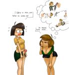 big_breasts big_penis breasts cleavage funny futanari marcie minigun_(artist) peanuts penis peppermint_patty