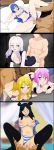 5girls ass bent_over big_breasts bikini black_hair blonde_hair blue_eyes blue_hair blush breasts brown_eyes fairy_tail from_behind hair juvia_loxar long_hair lucy_heartfilia minerva_orland mirajane_strauss nipples pink_hair pussy sex short_hair smile virgo_(fairy_tail) whentai white_hair