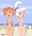 beach bikini jane_jetson judy_jetson mother_and_daughter ocean phillipthe2 sea sunglasses the_jetsons