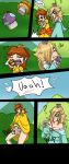  big_breasts breasts comic eente mushrooms_(comic) princess_daisy princess_peach princess_rosalina super_mario_bros. super_mario_galaxy yuri 