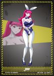 ale-mangekyo big_breasts breasts bunny_ears bunny_girl bunnysuit cleavage dc_comics dcau female jinx solo teen_titans