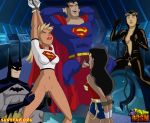 batman batman_(series) batman_the_animated_series bruce_wayne catwoman clark_kent dc_comics dcau diana_prince justice_league kara_zor-el selina_kyle supergirl superman superman:_the_animated_series superman_(series) toon_bdsm wonder_woman wonder_woman_(series)