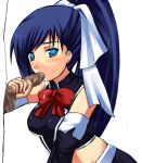  blue_eyes blue_hair censored character_request cum cum_in_mouth fellatio hair_ribbon kuronezumi oral penis quiz_magic_academy ribbon sex source_request 