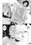  bleach comic kisuke_urahara monochrome yoruichi 