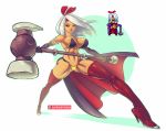 big_breasts breasts dark_skin hammer shantae squidsmith supersatanson thong weapon