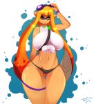 big_breasts breasts inkling nintendo splatoon thong tiger1001 wink