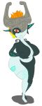 big_breasts breast_grab breasts midna nintendo spooky-gh0st the_legend_of_zelda twilight_princess