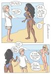 beach bikini comic comics dark_skin endart genie lamp pages spank spanked spanking story