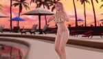 3d ass beach bikini breasts dead_or_alive dead_or_alive_xtreme_3 exercise gif honoka pool skimpy swimming_pool tecmo thong_bikini twisting voluptuous