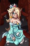  bbc big_breasts breasts bukkake catunder cleavage cum dark_skin edit female interracial male princess_rosalina super_mario_bros. super_mario_galaxy 