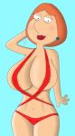 big_breasts breasts family_guy fatandboobies female_only hair horny huge_breasts lois_griffin massive_breasts milf red_hair solo_female swimsuit