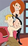 ass boots breasts dat_ass deathpulse gloves kim_possible kimberly_ann_possible licking_ass nipples ron_stoppable shaved_pussy thighs