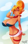 big_breasts breasts cleavage nintendo nipples the_legend_of_zelda the_wind_waker tiger1001