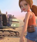 3d ass gif outdoors round_ass sand sara_lavrof shorts tad_the_lost_explorer tank_top walking