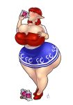 anju big_breasts breasts cleavage drinking lilly-moo lilly-moo_(artist) majora's_mask milk ocarina_of_time the_legend_of_zelda