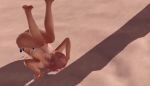 3d ass beach bikini breasts dead_or_alive dead_or_alive_xtreme_3 gif headstand honoka shadow skimpy splits spread_legs thong_bikini voluptuous