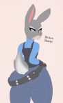 1girl 1girl anthro ass booponies digital_media_(artwork) disney furry judy_hopps lagomorph mammal rabbit standing zootopia