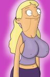 big_breasts blonde_hair bob's_burgers breasts courtney_wheeler fatandboobies hair purple_shirt