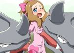 ass blush licking pokemon pokemon_xy rhyhorn serena serena_(pokemon)