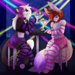  alcohol anthro arm_warmers beverage bulge canine case clothing collar eyewear feilen fennec fox furry girly glasses mammal nightclub nut-case panties red_panda skirt tinyfawks underwear 