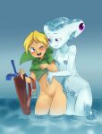 big_breasts breasts double_penis genderswap link nipples ocarina_of_time penis princess_ruto pussy sparkydb the_legend_of_zelda