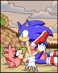 1girl amy_rose anthro cloudz cum cum_in_pussy cum_inside dreamcastzx1 furry hedgehogs male male/female on_top sega sonic_the_hedgehog