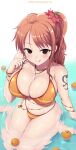 1girl 1girl 1girl big_breasts bikini breasts cleavage clothed_female female_focus female_only high_res huge_breasts kasai_shin light-skinned_female light_skin long_hair mature mature_female nami one_piece orange_hair outside post-timeskip post_timeskip solo_female solo_focus tagme thick_thighs wet wet_body