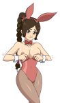  avatar:_the_last_airbender big_breasts breasts bunny_ears bunny_tail bunnysuit hahaboobies nipples ty_lee 