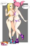 big_breasts bikini breasts cleavage dc dc_comics dixi-q jinx rollerskates shykidzstudios swimsuit teen_titans terra