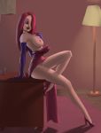  1girl elbow_gloves female_only jessica_rabbit jp15comm red_hair sideboob solo solo_female who_framed_roger_rabbit 