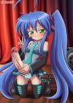 1futa ass_visible_through_thighs bbmbbf big_penis blue_hair blush cosplay cute erect_penis futa_only futanari green_eyes horny_futa izumi_konata konata_izumi lucky_star miku_hatsune outside palcomix panties skirt small_breasts solo solo_futa toon.wtf vocaloid