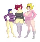 big_breasts bigdad blonde_hair bottomless breasts cartoon_network crossover gaz invader_zim mandy_(billy_&_mandy) nipples no_nose pussy sweater tak the_grim_adventures_of_billy_and_mandy