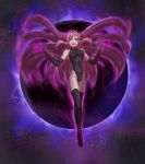 big_breasts blue_eyes breasts corruption dark_persona gundam gundam_seed gundam_seed_destiny lacus_clyne leebigtree meer_campbell pink_hair