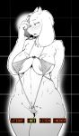 1girl anthro big_breasts blush breasts caprine clothed clothing furry goat kemono mammal phone sindoll skimpy thick_thighs toriel undertale video_games wide_hips