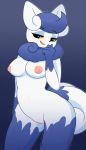 1girl 1girl 2017 anthro anthrofied areola bedroom_eyes breasts felid gradient_background half-closed_eyes looking_at_viewer mammal meowstic narrowed_eyes naughty_face nintendo nipples nude open_mouth pink_nipples pinkcappachino pokémon pokémon_(species) pokémorph portrait pose pussy seductive simple_background three-quarter_portrait video_games yellow_sclera