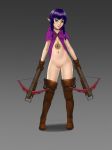 big_breasts breasts crossbow hoodie hyrule_warriors linkle pussy the_legend_of_zelda tony_losoya weapon zelda_musou